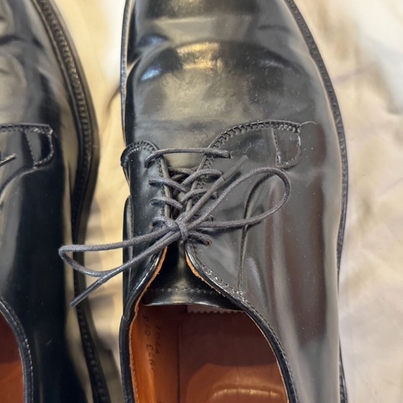 Alden Black Shell Cordovan Plain Toe Blucher - Size 13 - Picture 13 of 16